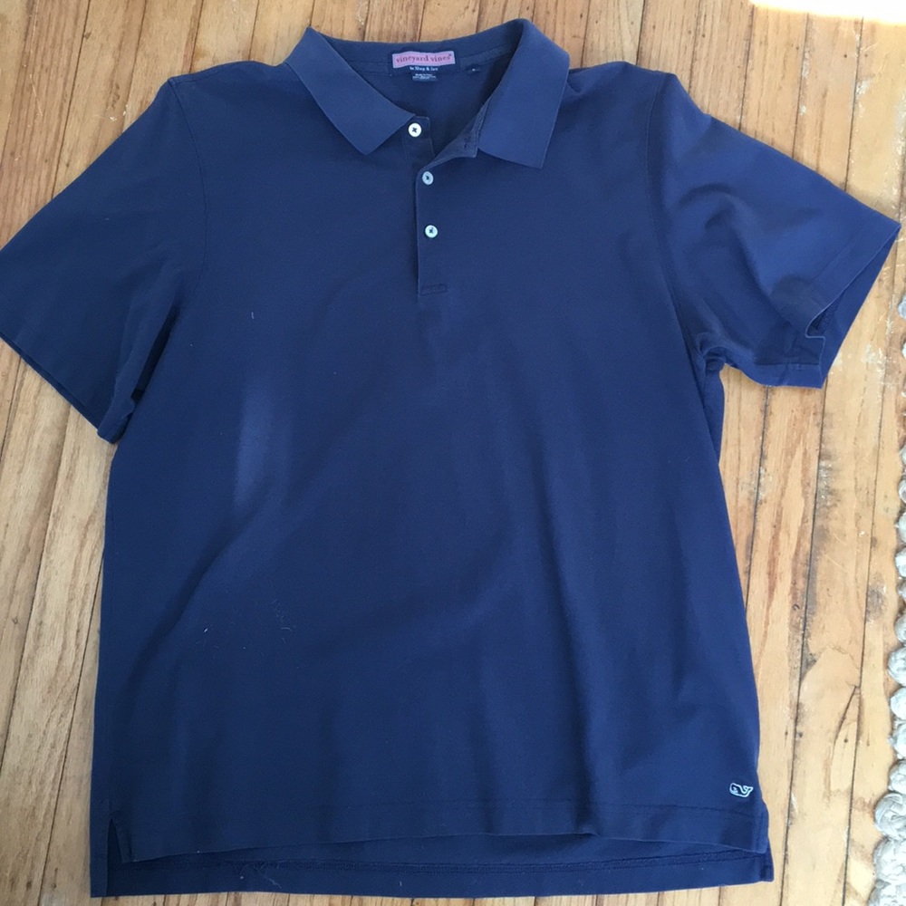 Men’s Polo Navy Blue size Large